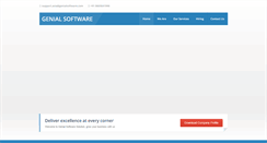 Desktop Screenshot of genialsoftware.com